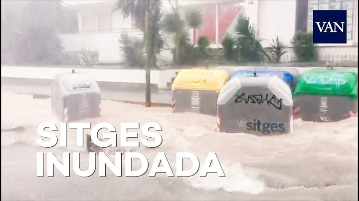 Una intensa tormenta inunda Sitges