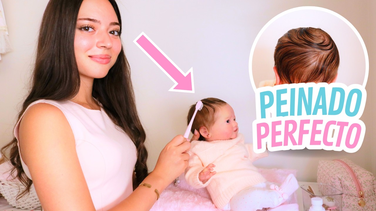 ¿Cómo peinar el cabello a un bebé reborn sin dañarlo? Tutorial paso a paso + rutina de mañana Mila