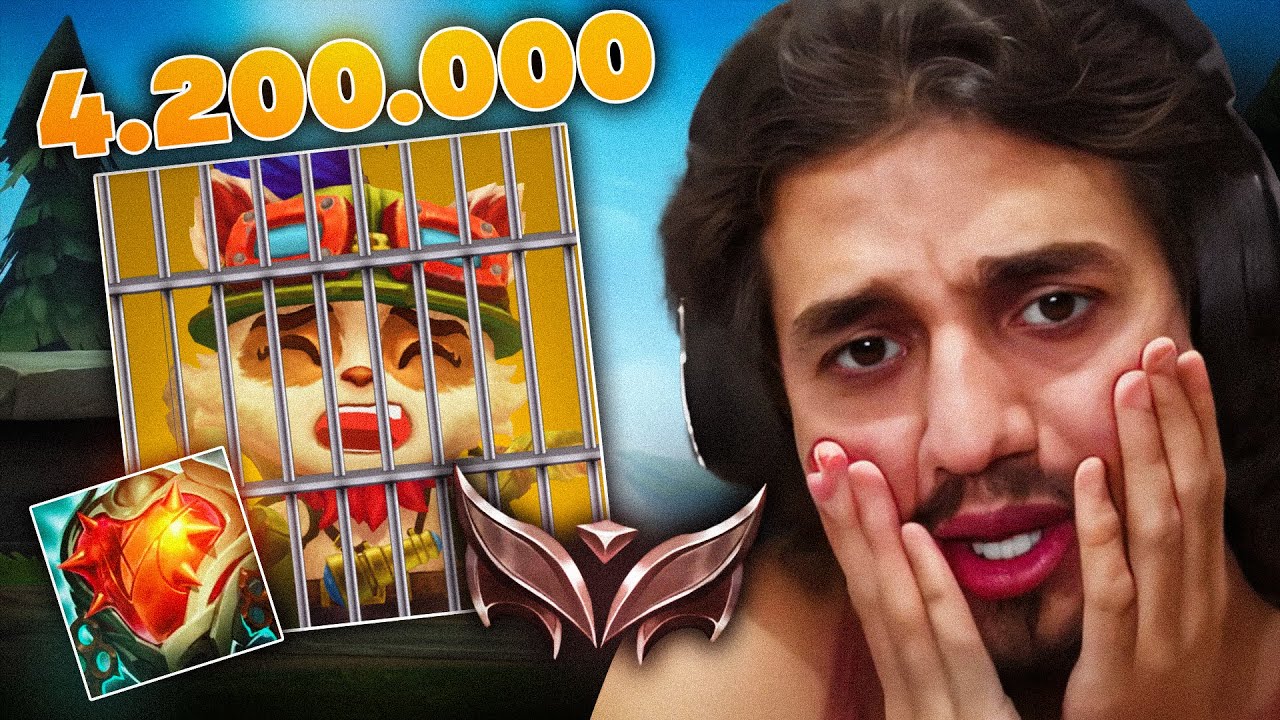 ANALISEI UM MONO TEEMO SUPORTE QUE NUNCA SAIU DO FERRO!