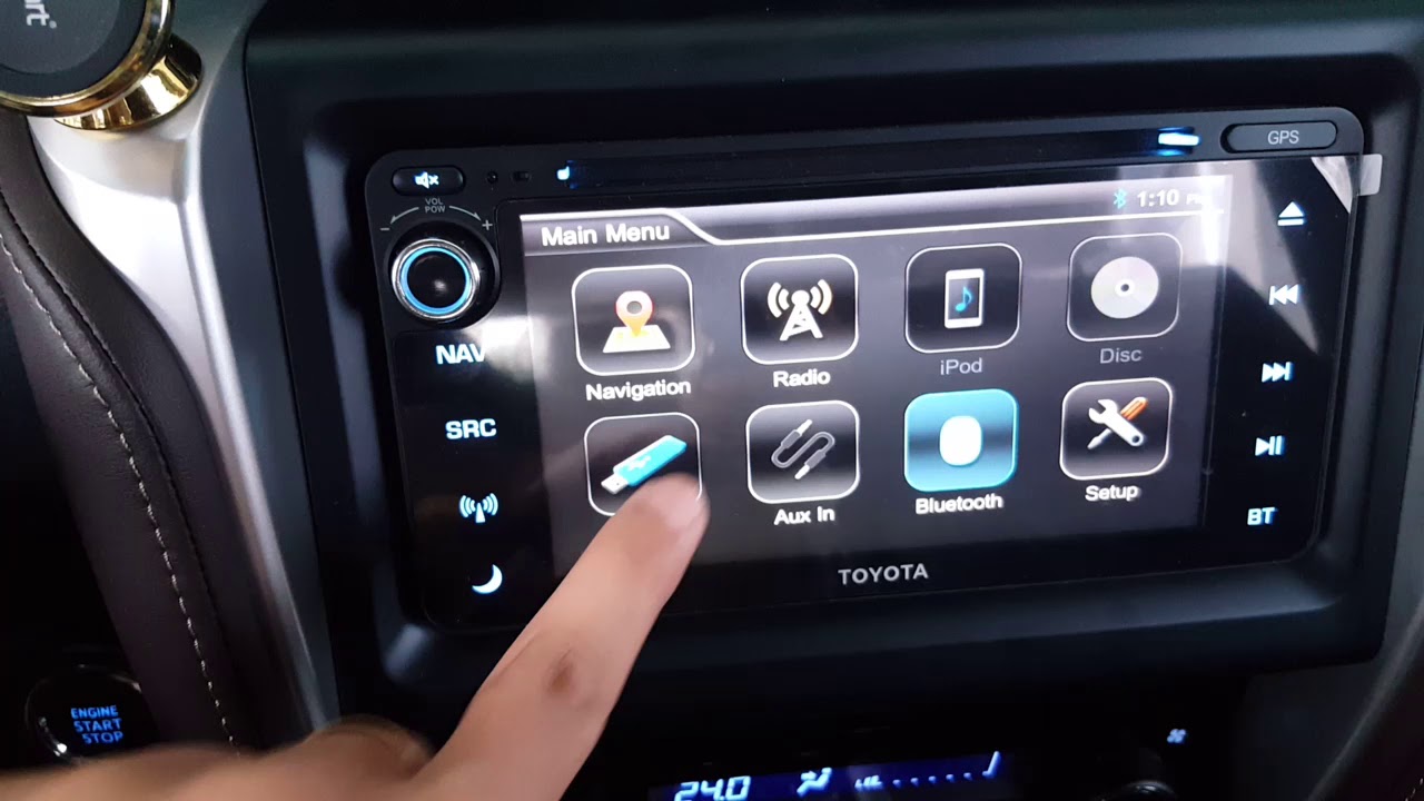 NEW TOYOTA FORTUNER HEAD UNIT DEMO YouTube