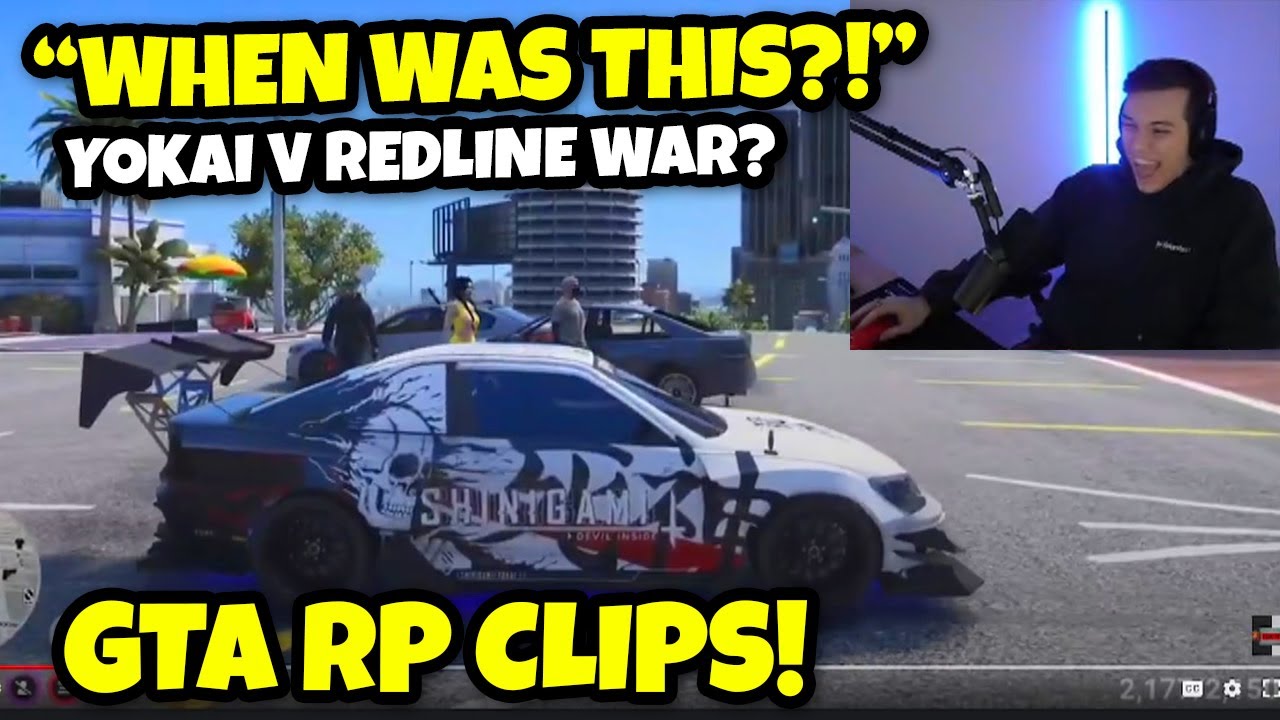AnthonyZ Reacts To GTA RP CLIPS & Yokai Attacking Redline? | GTA 5 RP ...