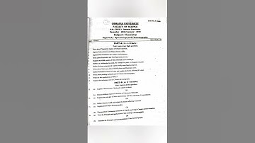 B.Sc 5 Semester Chemistry OU Question paper 2024📝