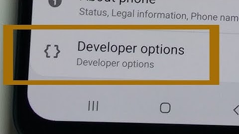 How to Enable Developer Options in Samsung Galaxy M31