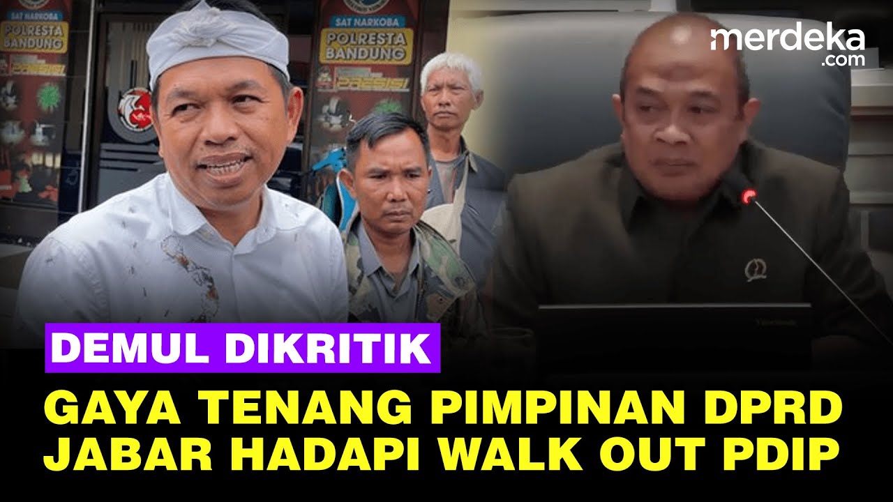 Tenang, Gaya Pimpinan DPRD Jabar Hadapi Aksi Walk Out PDIP & Banjir ...