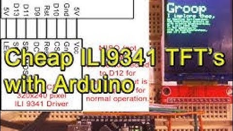 Fast ILI9341 Library for Aurduino Uno/Mini
