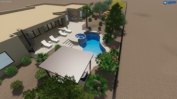 Moll Backyard Renovation Design_R1- Thunderbird Pools and Spas
