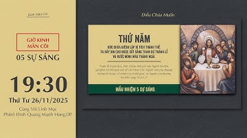🔴Kinh Mân Côi | 26/11/2025 | 5 Sự Sáng - Tối Thứ Tư Tuần XXXIV Thường Niên C.