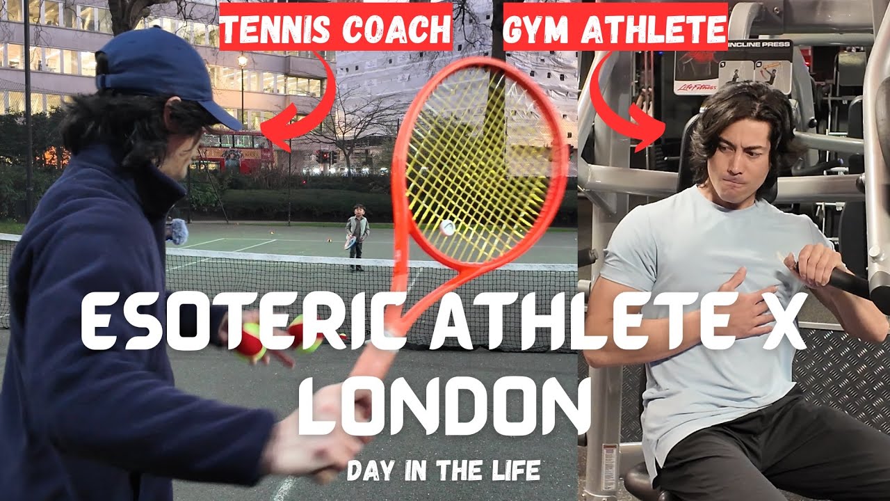PRIVATE TENNIS COACH IN LONDON - Lesson and Gym Vlog