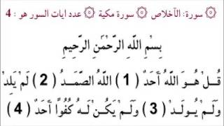 Quran Surah Al Ikhlas Ahmad Al Ajmi