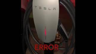 Tesla Wall Charger error and fix