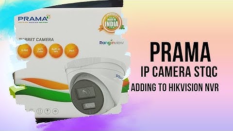 Prama IP camera STQC ONVIF setup with hikvision nvr in Tamil #stqc #ipcamera