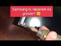 Samsung tv, blinking indicator only, burned at the side, need to grind only. Hone services edition.