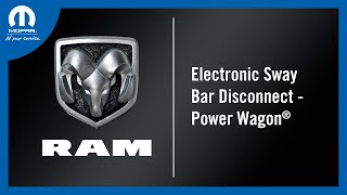 Electronic Sway Bar Disconnect – Power Wagon®| How To | 2022 Ram 2500-3500