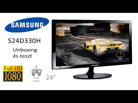 Samsung S24D330H Unboxing & teszt