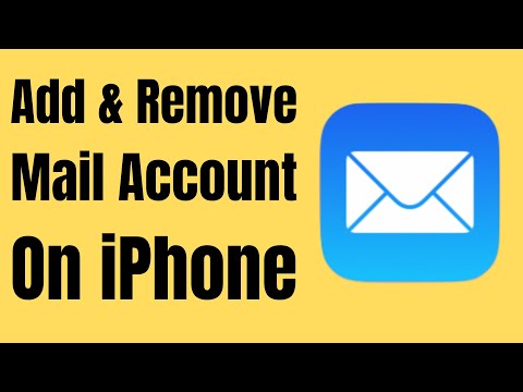 Add or Remove New Email Account on iPhone mail app in iOS 15 Mail App