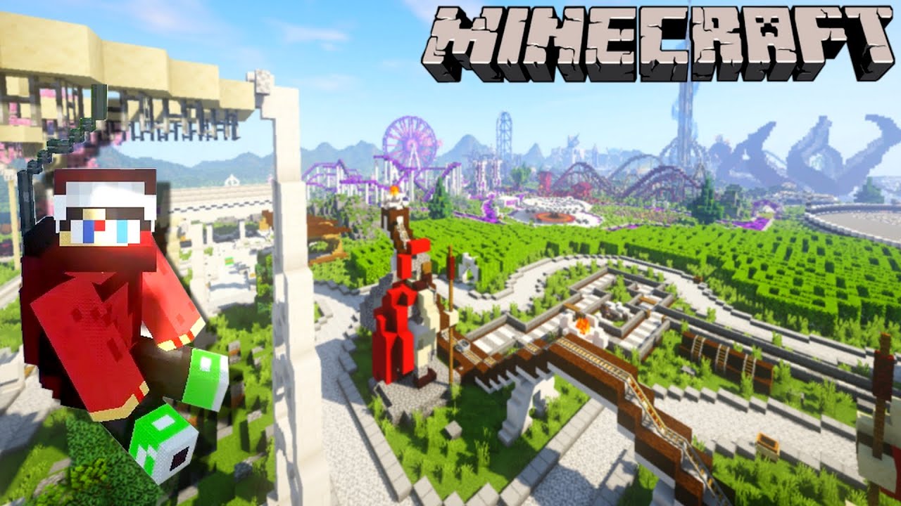 LE MEILLEUR PARC D'ATTRACTION MINECRAFT (Map Abonné)