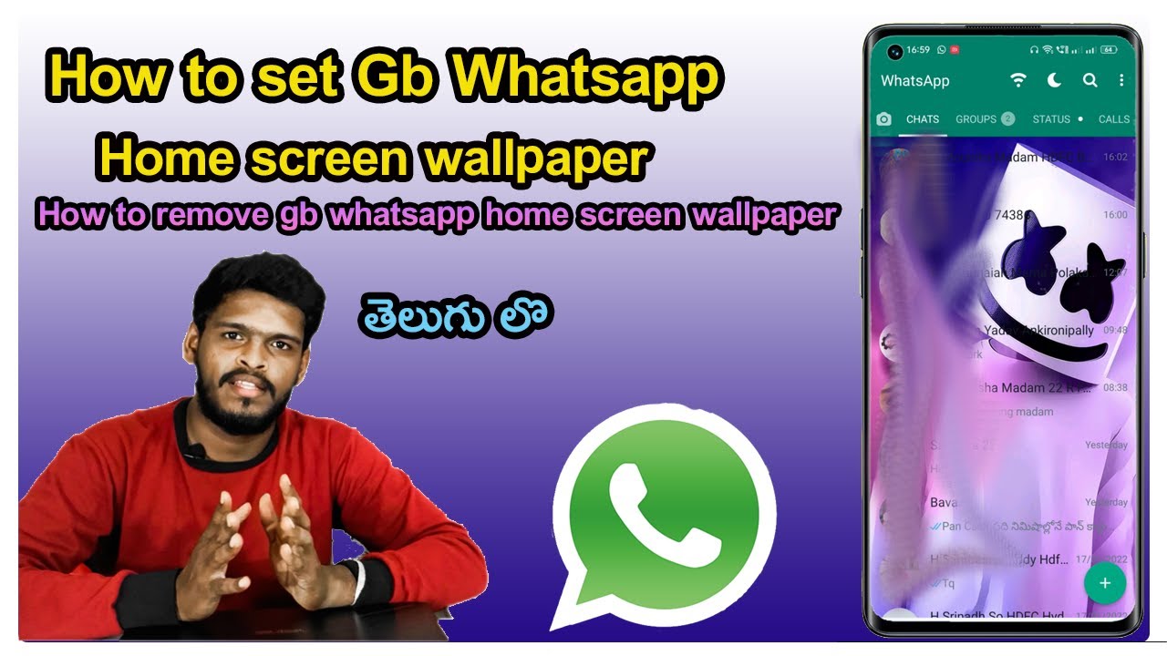 GB WhatsApp home Screen Wallpaper Change How To Change Your