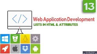 Lists in HTML | Web Application Development | Part 13