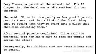 24 0201    A Florida mom barred from dropping her kids off at private Christian school over a decal