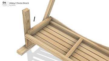 Abbey 2 Seater Bench by Zest (Animated Assembly Guide)