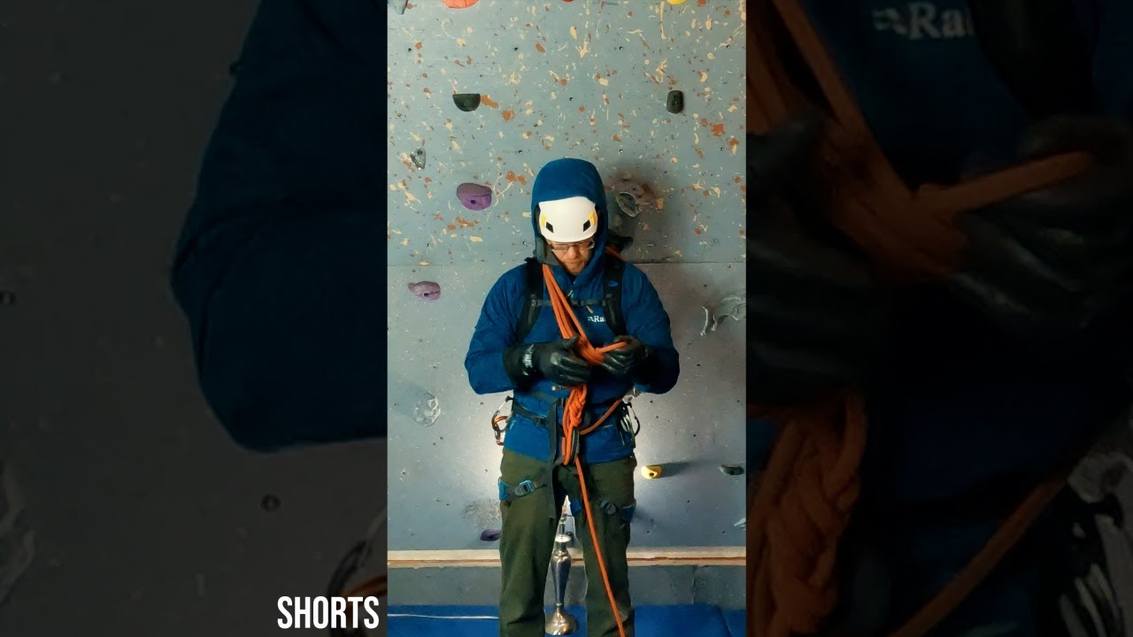 There are Many Ways to Tie a Kiwi Coil. Here is the Way I Use for Mixed Alpine Climbing #shorts