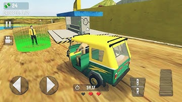Offroad Tuk Tuk Auto Rickshaw Driving Simulator - Realistic Transporter Game -Android IOS Gameplay
