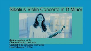 Janine Jansen  2024 sibelius
