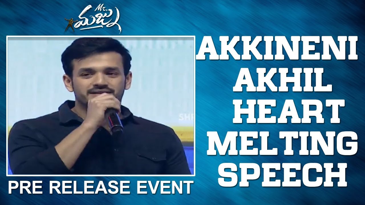 Akkineni Akhil Heart Melting Speech @ Mr. Majnu Pre Release Event
