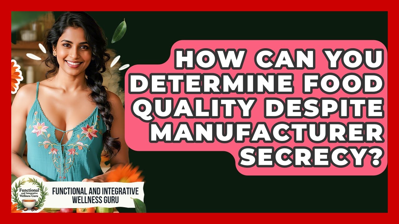 How Can You Determine Food Quality Despite Manufacturer Secrecy?