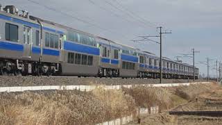 常磐線　E531系K419編成　370M　普通 上野 行　友部～内原　通過　2019.01.13