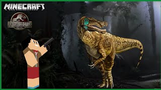 ATAQUE DE BARIONIX! MINECRAFT JURASSIC PARK | PARASAURO BR [OFICIAL]