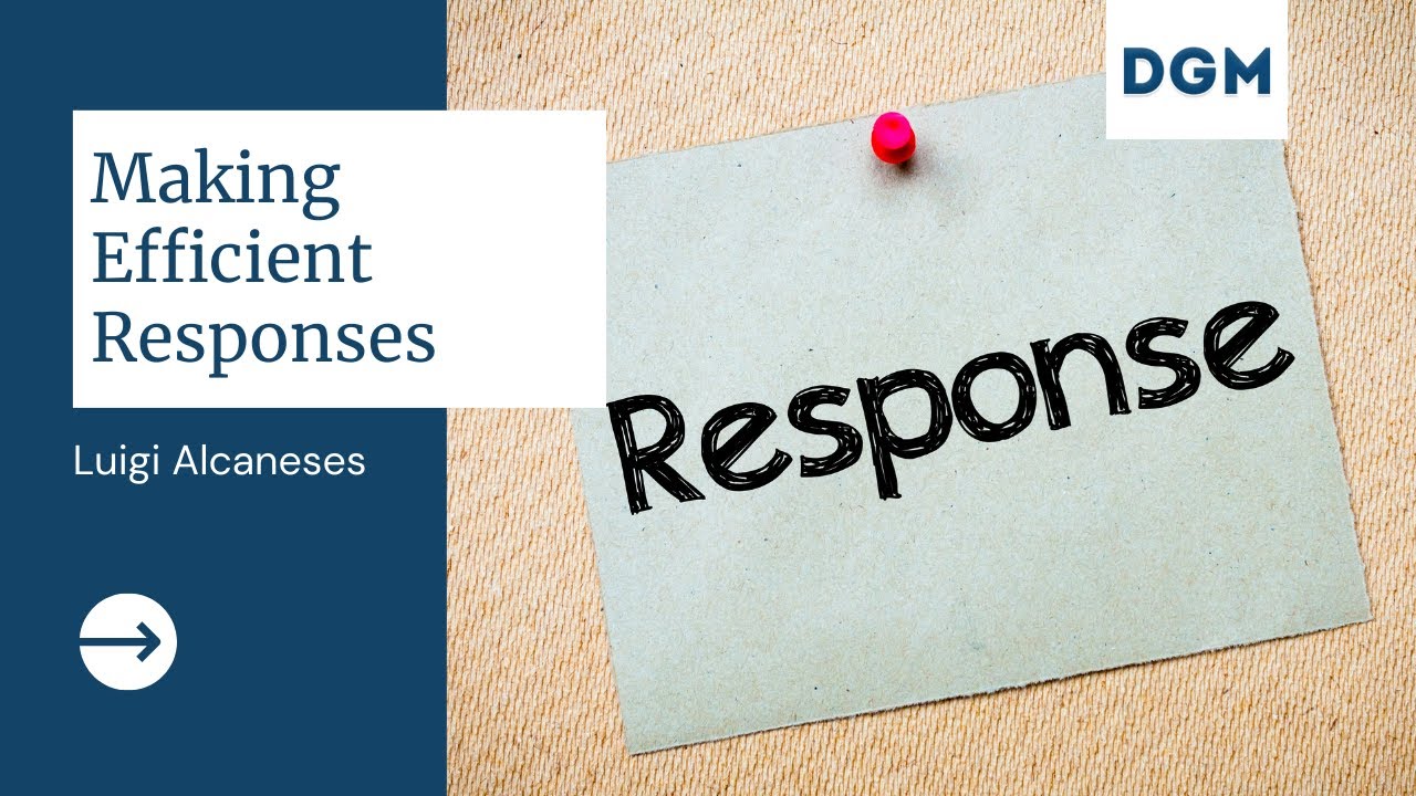 Making Efficient Responses by Luigi Alcaneses