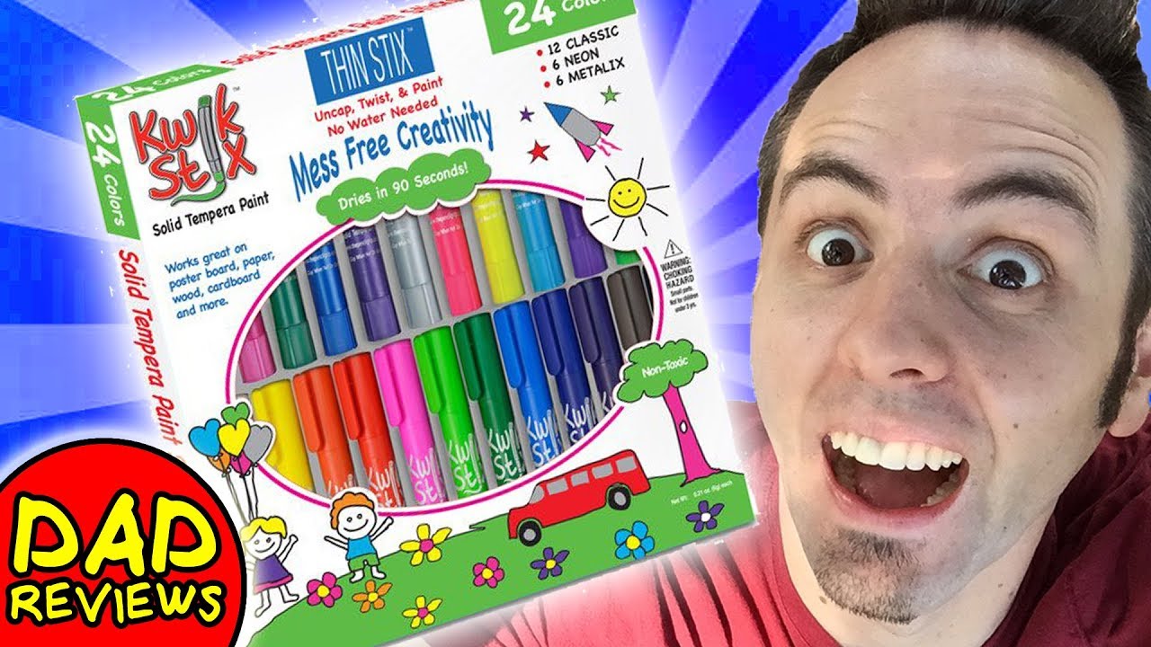 BEST TEMPERA PAINT STICKS Kwik Stix Tempera Paint Review YouTube