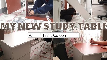 assembling my new study table | ASMR