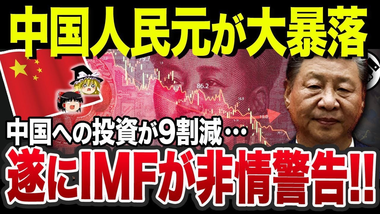 【狂ってる】中国が5%成長なんて絶対あり得ない…IMFが警告した中国経済崩壊への最悪のシナリオ【ゆっくり解説】