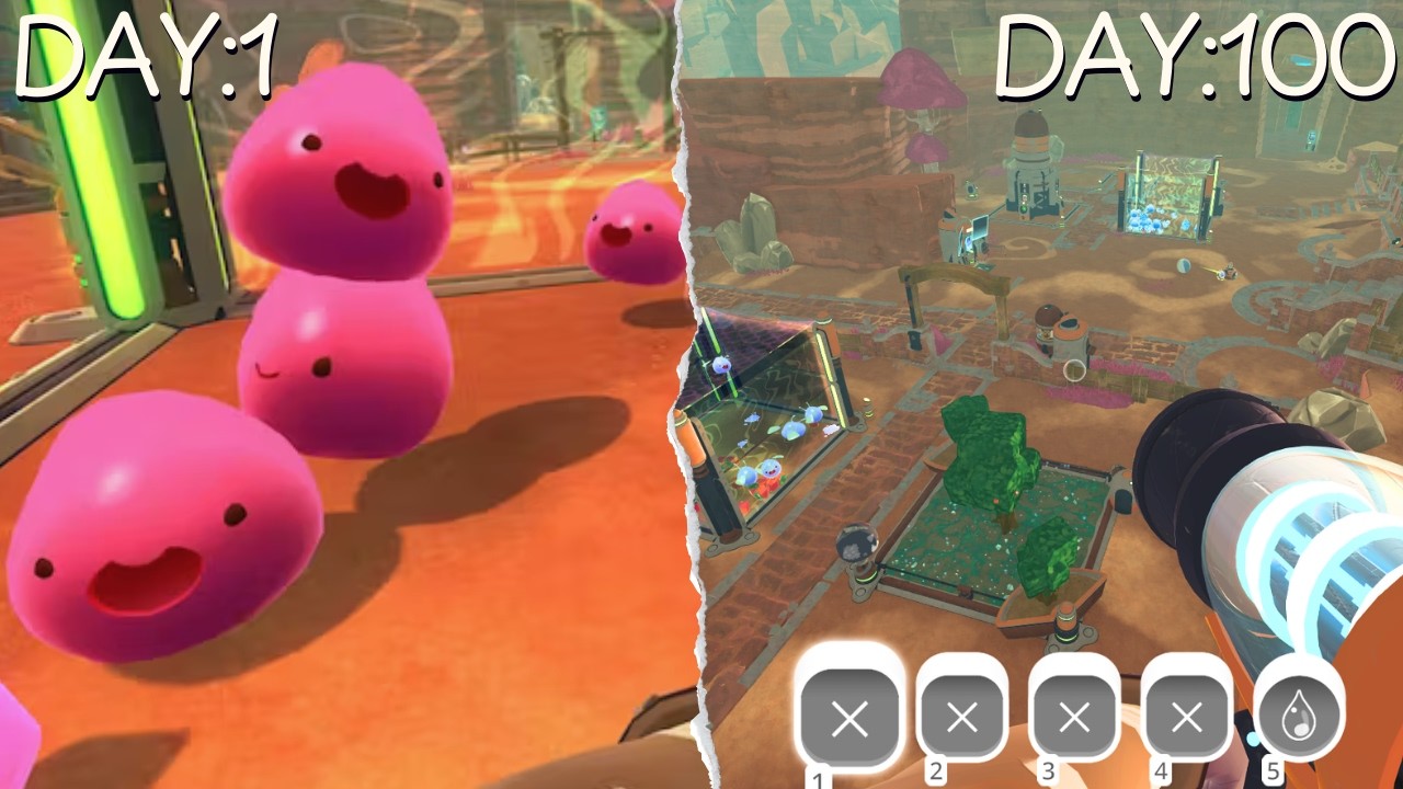100 days in Slime rancher