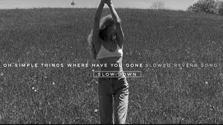 OH SIMPLE THİNGS WHERE HAVE YOU GONE (SLOWED AND REVERB) wild think