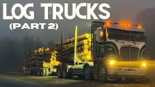 Log Trucks in New Zealand  (Marlborough) 4K!!! Part 2