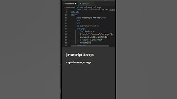Arrays in JavaScript  #shorts #html