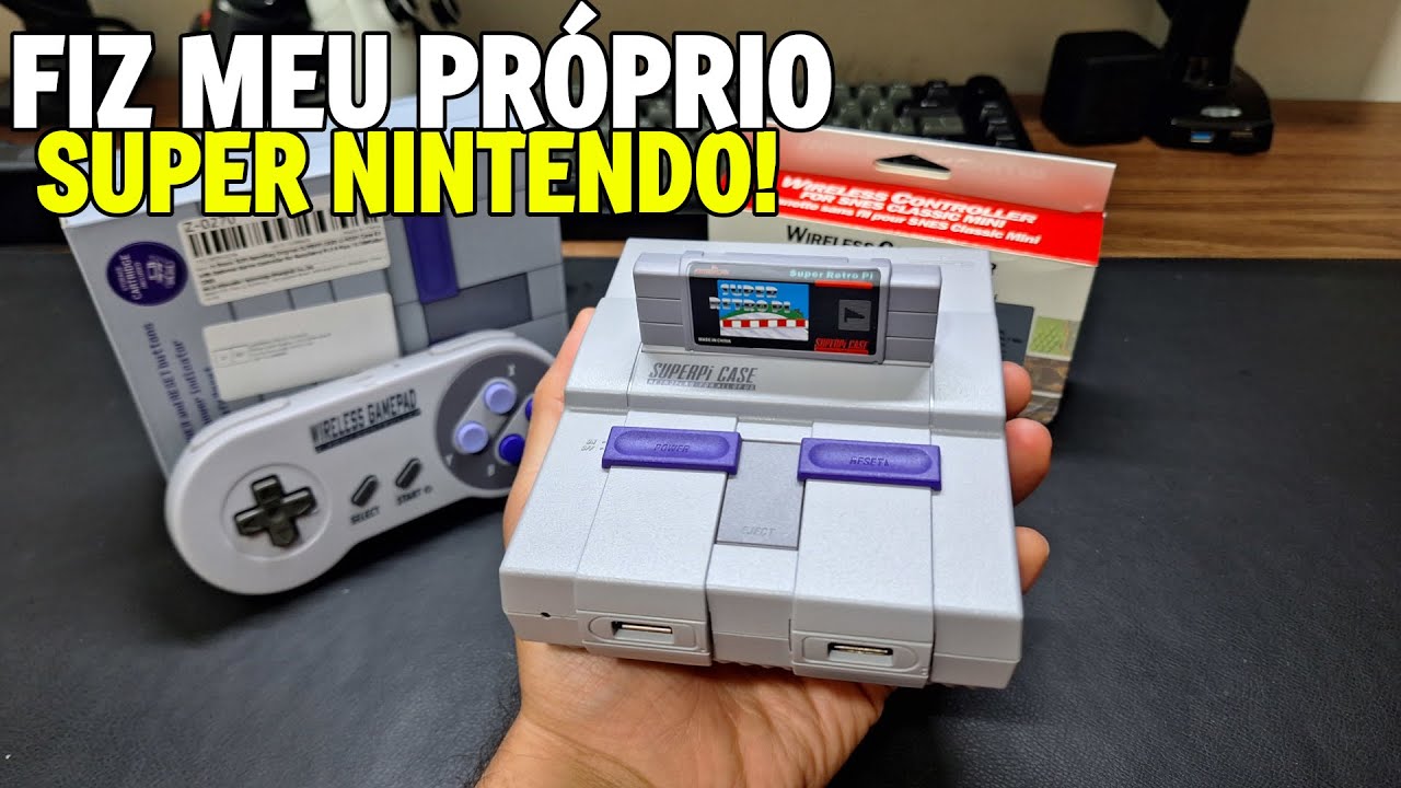 Montei um SUPER NINTENDO com RASPBERRY e BATOCERA!