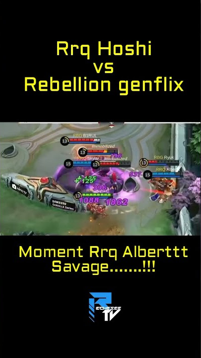 Savage pertama di Mpl season 8 | rrq hoshi vs rebellion genflix match 2 | funny moment mlbb
