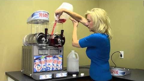 How to Fill a Ugolini Slush Machine with Slush Puppie Flavoured Base