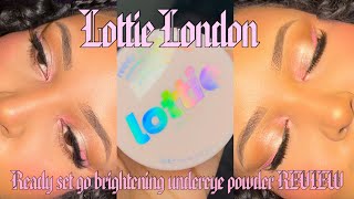 Lottie London Ready Set Go Brightening Pink Loss Settlng Powder TAN SKIN