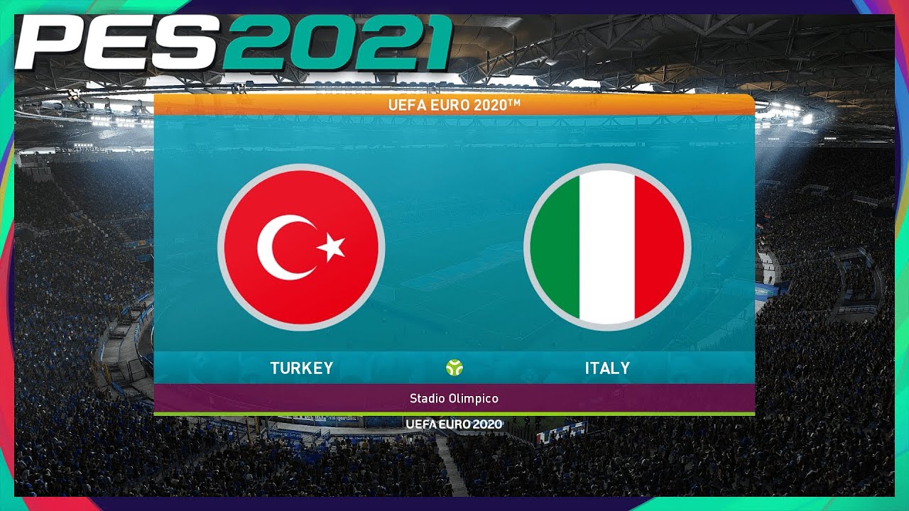 PES 2021 | Turkey vs. Italy | EURO 2020 | at Stadio Olimpico (Full Gameplay)
