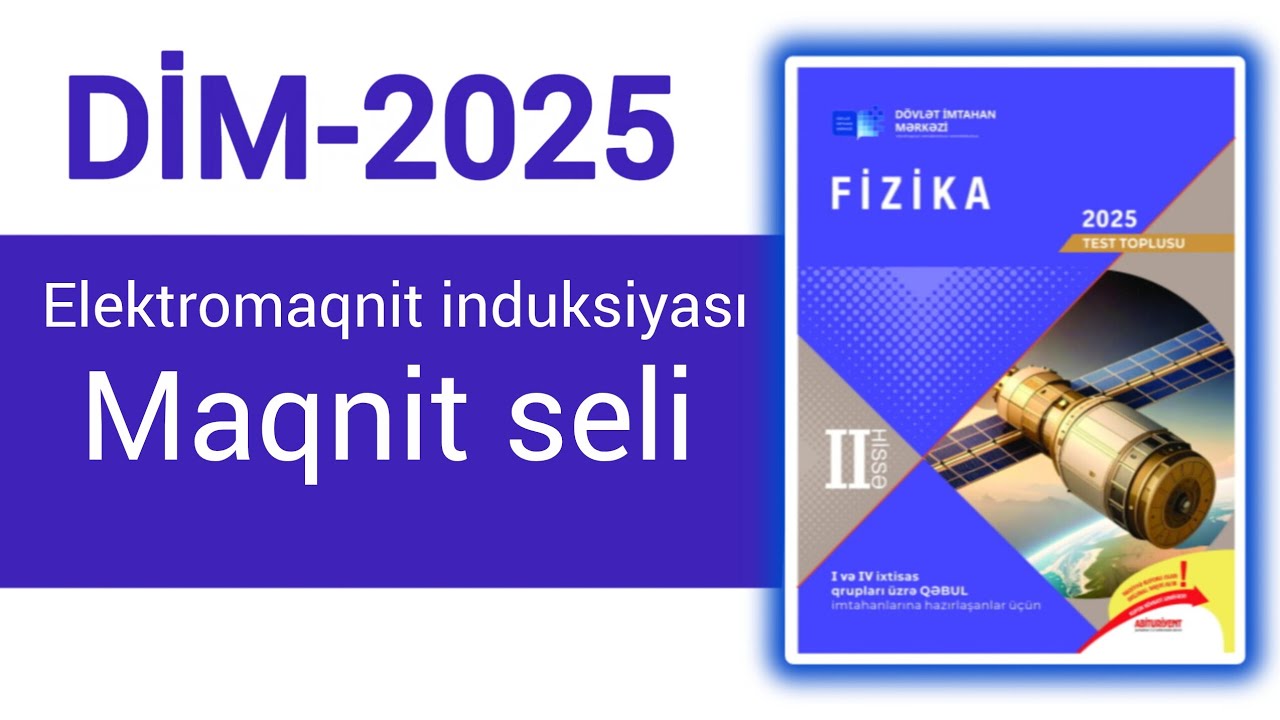 Elektromaqnit induksiyası.Maqnit seli.(DİM-2025 Fizika test toplusu)
