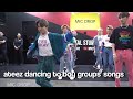 ateez dancing to boy groups' songs