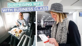 Surprising My Wife With Business Class Tickets!!