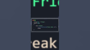C# Switch: 10X Cleaner Than If-Else! ✨#shorts #coding
