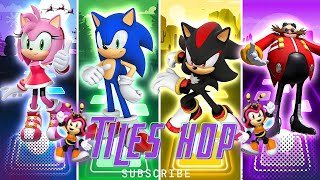 Sonic Prime 🌐 TILES HOP EDM RUSH Unforgettable Team Play with Sonic, Shadow, Amy Rose, and Dr Eggman