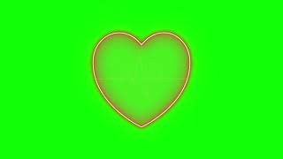 Футаж для видеомонтажа на зеленом фоне бьется сердце Хромакей Романтика Медицина HD